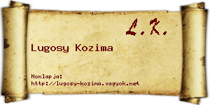Lugosy Kozima névjegykártya